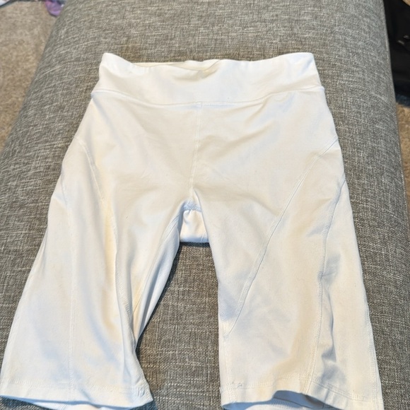 Free People Cropped White Biker Baby Shorts - Picture 11 of 11